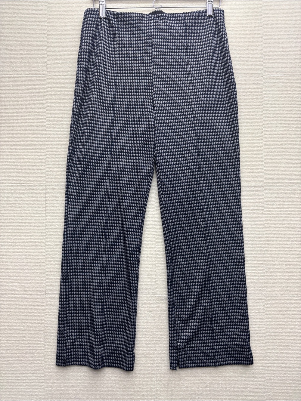 Lysse Navy Houndstooth Stretch Dress Pants